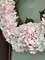 Capri Large White & Pink Silk Hydrangea Wreath 23" UV Resistant Handmade All-Season Indoor/Outdoor Floral Décor 16 Hydrangea Flower Heads on Natural Grapevine Base